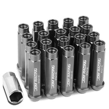 Load image into Gallery viewer, M12 x 1.5 Extended Acorn Lug Nuts 90mm Gun Metal Aluminum 20pc