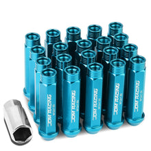 Load image into Gallery viewer, Universal Aluminum M12x1.5 Acorn Lug Nuts Extended Open End Light Blue 20pc