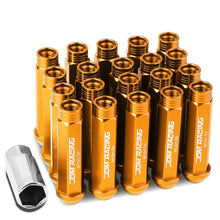 Load image into Gallery viewer, M12 X 1.5 Acorn Style Extended Lug Nuts - Aluminum Orange 20pc
