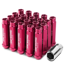Load image into Gallery viewer, Aluminum Acorn Style Extended Lug Nuts M12x1.5 Pink 20pc Set