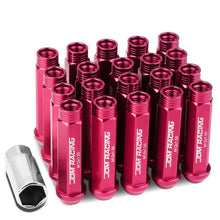 Load image into Gallery viewer, Aluminum Acorn Style Extended Lug Nuts M12x1.5 Pink 20pc Set