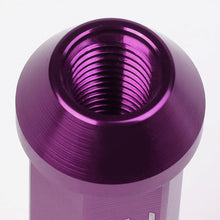 Load image into Gallery viewer, M12 x 1.5 Purple Extended Acorn Lug Nuts 90mm Tall - 20pc Set