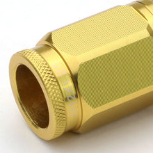 Load image into Gallery viewer, M12 x 1.25 Acorn Style Aluminum Lug Nuts 50mm 16pcs + 4 Locks - Gold