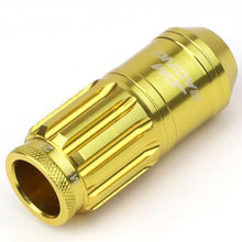 Load image into Gallery viewer, M12 x 1.25 Acorn Style Aluminum Lug Nuts 50mm 16pcs + 4 Locks - Gold