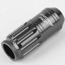 Load image into Gallery viewer, M12 x 1.25 Acorn Style Lug Nuts 16pc + 4 Locks Gun Metal Aluminum