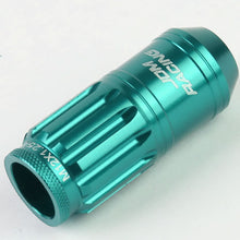 Load image into Gallery viewer, M12 x 1.25 Acorn Style Lug Nuts 50mm Tall Light Blue Aluminum 16pcs