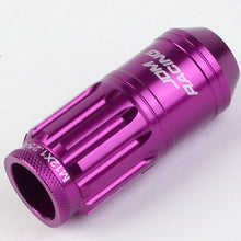 Load image into Gallery viewer, M12 x 1.25 Acorn Style Lug Nuts Set - Purple Aluminum 16pc + 4 Locks