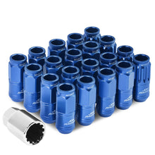 Load image into Gallery viewer, M12 x 1.5 Acorn Style Lug Nuts with Locks - Aluminum Blue