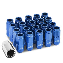 Load image into Gallery viewer, M12 x 1.5 Acorn Style Lug Nuts with Locks - Aluminum Blue