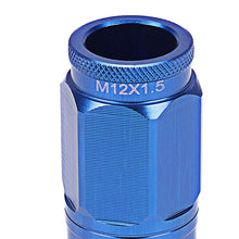 Load image into Gallery viewer, M12 x 1.5 Acorn Style Lug Nuts with Locks - Aluminum Blue