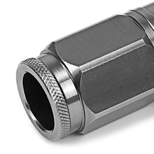 Load image into Gallery viewer, M12 x 1.5 Acorn Style Lug Nuts - Aluminum Gun Metal 16pc + 4 Locks