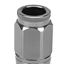 Load image into Gallery viewer, M12 x 1.5 Acorn Style Lug Nuts - Aluminum Gun Metal 16pc + 4 Locks
