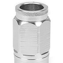 Load image into Gallery viewer, Aluminum Lug Nuts M12 x 1.5 Acorn Style 16pc + 4 Locks Silver