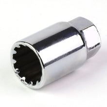 Load image into Gallery viewer, Aluminum Lug Nuts M12 x 1.5 Acorn Style 16pc + 4 Locks Silver