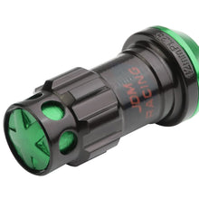 Load image into Gallery viewer, M12 x 1.25 Aluminum Lug Nuts Set 16pc + 4 Locks Black/Green