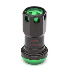 Load image into Gallery viewer, M12 x 1.25 Aluminum Lug Nuts Set 16pc + 4 Locks Black/Green