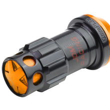 Load image into Gallery viewer, M12 x 1.25 Aluminum Lug Nuts 16pc Set with 4 Locks - Black/Orange