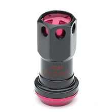 Load image into Gallery viewer, M12 x 1.25 Aluminum Lug Nuts Lock Nut Style 16pcs + 4 Locks Black Pink
