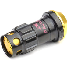 Load image into Gallery viewer, Aluminum Lug Nuts M12x1.5 Lock Style 20pc Set Black/Gold