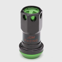 Load image into Gallery viewer, M12 x 1.5 Aluminum Lug Nuts Set Lock Nut Style 16pcs Black Green