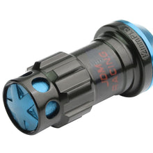 Load image into Gallery viewer, M12 x 1.5 Aluminum Lug Nuts with Locks 16pc Set Black Blue