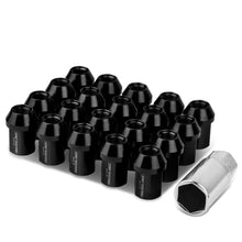 Load image into Gallery viewer, M12 x 1.25 Acorn Style Aluminum Lug Nuts 20pc Set - Black