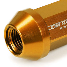 Load image into Gallery viewer, M12x1.25 Acorn Style Lug Nuts 35mm Tall 20pc Set Orange Aluminum