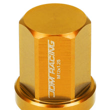 Load image into Gallery viewer, M12x1.25 Acorn Style Lug Nuts 35mm Tall 20pc Set Orange Aluminum