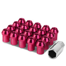 Load image into Gallery viewer, M12 x 1.25 Acorn Style Lug Nuts - 20pc Set Pink Aluminum