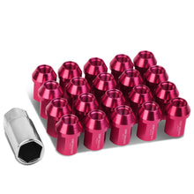 Load image into Gallery viewer, M12 x 1.25 Acorn Style Lug Nuts - 20pc Set Pink Aluminum