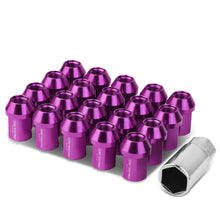 Load image into Gallery viewer, M12 x 1.25 Purple Acorn Lug Nuts 35mm Tall Closed End 20pc Set