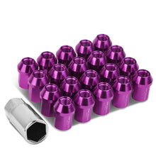 Load image into Gallery viewer, M12 x 1.25 Purple Acorn Lug Nuts 35mm Tall Closed End 20pc Set