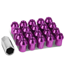 Load image into Gallery viewer, M12 x 1.25 Purple Acorn Lug Nuts 35mm Tall Closed End 20pc Set