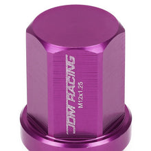 Load image into Gallery viewer, M12 x 1.25 Purple Acorn Lug Nuts 35mm Tall Closed End 20pc Set