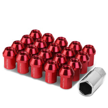 Load image into Gallery viewer, M12 X 1.25 Aluminum Lug Nuts - Acorn Style - Red - 20PCS