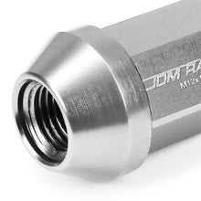 Load image into Gallery viewer, M12 x 1.25 Aluminum Acorn Lug Nuts 35mm Short Closed End 20pc Silver