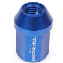 Load image into Gallery viewer, Aluminum Acorn Lug Nuts M12x1.5 Blue 20pc Set with Adapter