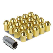 Load image into Gallery viewer, M12 x 1.5 Acorn Style Lug Nuts 35mm Gold Aluminum 20pc Set