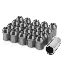 Load image into Gallery viewer, M12 x 1.5 Acorn Style Lug Nuts 35mm Closed End Gun Metal 20pc Aluminum