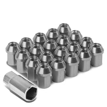 Load image into Gallery viewer, M12 x 1.5 Acorn Style Lug Nuts 35mm Closed End Gun Metal 20pc Aluminum