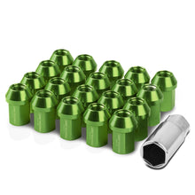 Load image into Gallery viewer, Acorn Style Lug Nuts M12 x 1.5 Green Aluminum 20pc Set