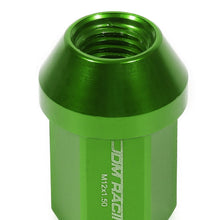 Load image into Gallery viewer, Acorn Style Lug Nuts M12 x 1.5 Green Aluminum 20pc Set