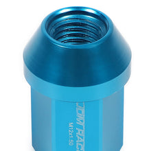 Load image into Gallery viewer, Aluminum Acorn Lug Nuts M12 x 1.5 Light Blue 20pc Set w/ Adapter