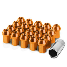 Load image into Gallery viewer, M12 x 1.5 Acorn Style Lug Nuts - Aluminum Orange 20pc Set