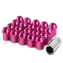 Load image into Gallery viewer, M12 x 1.5 Acorn Style Aluminum Lug Nuts - 35mm Pink 20pc Set