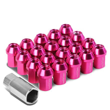 Load image into Gallery viewer, M12 x 1.5 Acorn Style Aluminum Lug Nuts - 35mm Pink 20pc Set