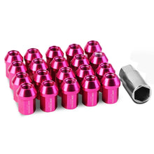 Load image into Gallery viewer, M12 x 1.5 Acorn Style Aluminum Lug Nuts - 35mm Pink 20pc Set