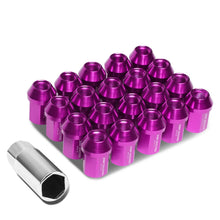 Load image into Gallery viewer, M12 x 1.5 Aluminum Acorn Lug Nuts 35mm Purple 20pc Set