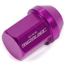 Load image into Gallery viewer, M12 x 1.5 Aluminum Acorn Lug Nuts 35mm Purple 20pc Set