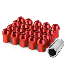 Load image into Gallery viewer, M12 x 1.5 Acorn Style Aluminum Lug Nuts - 35mm Red 20pc Set